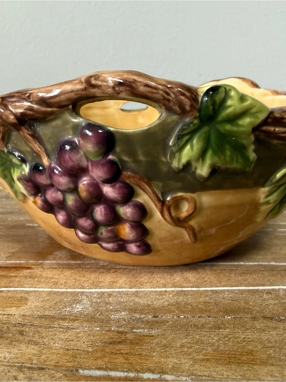 Pacific Rim Grape Bowls Set of 5 Discontinued Hand Painted